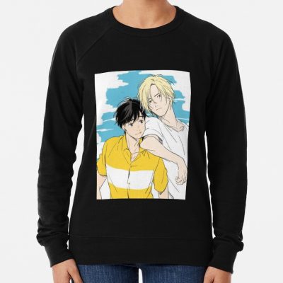 Banana Fish Ash And Eiji Sweatshirt Official Cow Anime Merch