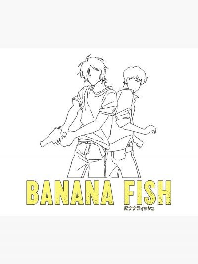 Banana Fish - Ash & Eiji Silhouette Tapestry Official Cow Anime Merch