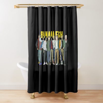 Banana Fish Group Gift For Fan Shower Curtain Official Cow Anime Merch