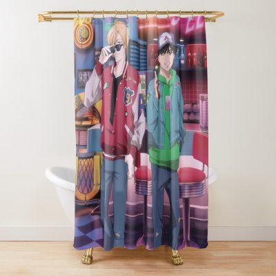 Cool Characters Banana Fish Shower Curtain Official Cow Anime Merch